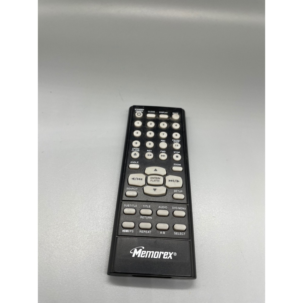 Memorex MVD2050-BLK DVD Player Remote Control Black Replacement Unit